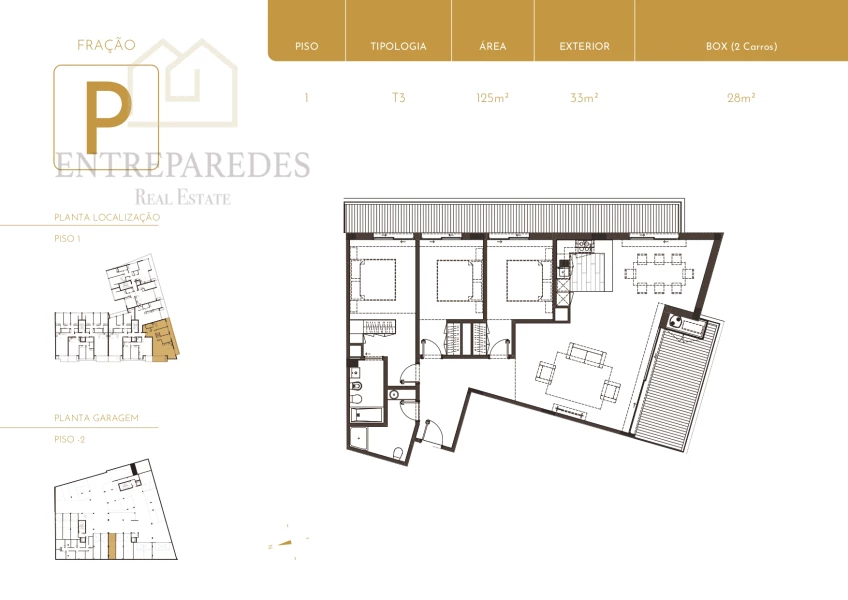 T3 NOUVEAU À L'ACHAT| GRANDS BALCONS | 300 M DE LA PLAGE | GARAGE | BRITO LIVING - SÃO FÉLIX DA MARINHA - PORTUGAL FR P